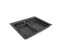 Emuca Recycle 8197023 - 2 compartiments - Anthracite