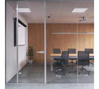 Emuca Serrure porte en verre - Argent