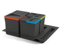 Emuca Set de boîtes avec base recyclable pour tiroir de cuisine Transparent Transparent Taille unique