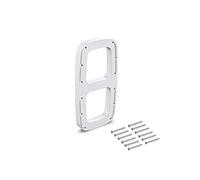 Emuca - Suppléments latéraux pour Montage de penderie Rabattable, Accessoire latéral, Plastique Couleur Blanc, 2 Un