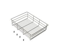 Emuca Tiroir fil métal pour dressing - Titane