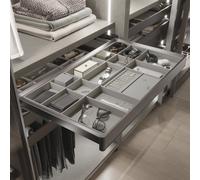 Emuca Tiroir organisateur d'armoire - Titane