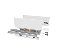 EMUCA VERTEX - Coulisses sortie totale 131 mm - 450 mm - 40 kg - Blanc