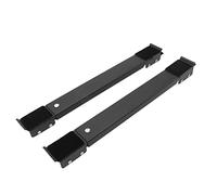EMUKOEP Base de Rouleau Mobile pour Meubles Robustes, Support de Poulie Universel pour Appareils de Charge de 300 Kg avec 24 Roues et Longueur Réglable pour Armoire de Réfrigérate (Noir)