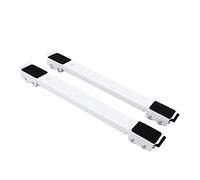 EMUKOEP Base de Rouleau Mobile pour Meubles Robustes, Support de Poulie Universel pour Appareils de Charge de 300 Kg avec 24 Roues et Longueur Réglable pour Armoire de Réfrigérate (Blanc)