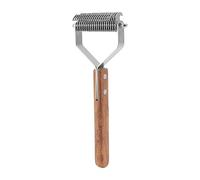 EMUKOEP Brosse de Toilettage pour Animaux de Compagnie, Double Face, Perte et Démêlage, Peigne Râteau Extra Large pour Sous-poil, Brosse D'épilation pour Chats et Chiens