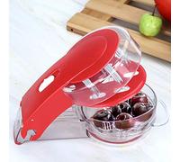 EMUKOEP Dénoyauteur de Cerises Dissolvant de Graines Portable Pratique pour les Voyageurs au Bureau à Domicile Rouge 7,5 * 3,8 * 2,4 Pouces