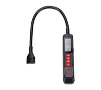 EMUKOEP Détecteur de Fuite CVC Rechargeable avec Sonde Flexible 180°, | Semi-conducteur Double Détection, LCD 0-1000PPM, Compatible avec R134a/R22/R32/R410a, Batterie 500mAh