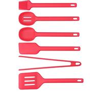 EMUKOEP Ensemble D'ustensiles de Cuisine Anti-brûlure à Isolation Thermique en Silicone pour la Cuisine, Conception Ergonomique pour une Permettant D'économiser du Travail, 6 Pièces
