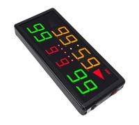 EMUKOEP Fonction de Minuterie de Tableau de Bord LED Compact, Horloge 12/24 Heures pour Le Basket-Ball, Facile à Transporter, Batterie 2000mAh