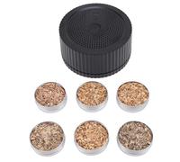 EMUKOEP Fumoir à Cocktail électrique Portable et Rechargeable, pour la Maison, Bar, Fête, avec Copeaux de Bois, Cuillère, Brosse, Câble USB
