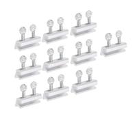 EMUKOEP Kit de Verrouillage de Fenêtre, 10 Pièces, Serrure Coulissante Robuste en Alliage D'aluminium pour Fenêtres Horizontales Verticales