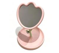 EMUKOEP Miroir de Maquillage en Forme de Fleur avec Rotation Haute (Rose)