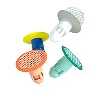 EMUKOEP Noyau de Drain de Sol à 360°, Dispositif Anti-refoulement de Drainage Maglev à Ouverture et Fermeture Automatique avec Pales de Ventilateur Rotatives à 360 Degrés, pour Tuyau (Rose)