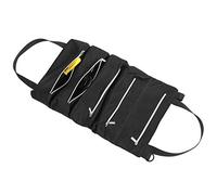 EMUKOEP Pochette de Rangement pour Outils, étui à Fermeture éclair Suspendu, Sac de Rangement Enroulable Durable pour Kit de Réparation de Voiture Noir 18,5x11,8 Pouces