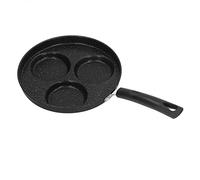 EMUKOEP Poêle à Hamburger aux œufs Antiadhésive de 3 Tasses, Conduit la Chaleur Uniformément pour les Crêpes aux Omelettes, Facile à Nettoyer, pour les Cuisinières à Gaz, les Cuisinières électriques