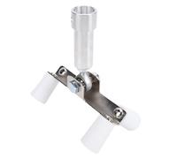 EMUKOEP Rouleau à Billes D'angle Extérieur, Rouleau en Acier Inoxydable avec Joint Rotatif pour un Retrait Facile de la Boue, pour Tiges de Peinture Filetées de 1/2 Pouces