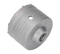 EMUKOEP Scie Cloche en Carbure de 90 Mm pour le Perçage de Briques et de Pierres en Béton avec Pointe à 130 Degrés pour Installation AC et Perçage Mural