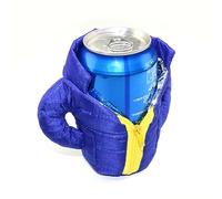 EMUKOEP Veste Isolée pour Boissons, Refroidisseur de Canette D'isolation Thermique à Deux Couches de qualité Supérieure pour les Amateurs de Bière, Matériau en Tissu Durable, 4,5x4,7x3,1 Pouces