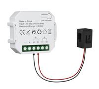 eMylo 1 canal 80A WiFi Power Meter Smart Energy Monitor, pince ampèremétrique, 2,4 GHz WiFi, surveillance en temps réel, Smart Life/TUYA APP, surveillance de l'énergie à domicile, compatible avec Alex