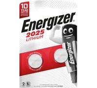 2 Piles CR2025 Energizer Bouton Lithium 3V