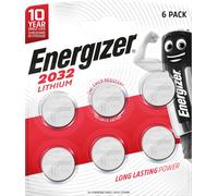 EN 6X2032 S - Pile bouton lithium, 3 V, 240 mAh, 20 x 3,2 mm, lot de 6
