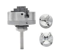 En Alliage de Zinc Mandrin Bielle Auto Centrage Bois Tournant Pince Accessoire pour Métal Tour Mini Haute Précision (Argent)
