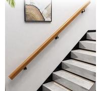 En bois - 1 m à 6 m - Fixation murale pour couloirs, lofts, extérieur, idéal pour les jardins d'enfants (270 cm)