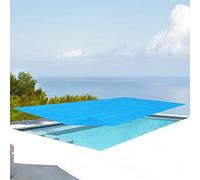 [en.casa] Bâche Solaire de Piscine Rectangulaire Couverture à Bulles Film Chauffant Isolation Thermique Anti-UV Protection Épaisseur 115 µm Polyéthylène 260 x 160 cm Bleu