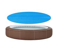 [en.casa] Bâche Solaire de Piscine Ronde Diamètre 549 cm Couverture Chauffante à Bulles Film Isolation Thermique Anti-UV Protection Polutions Salissures Épaisseur 115 µm Polyéthylène Bleu