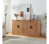 Buffet Varkaus MDF 75 x 140 x 40 cm effet chêne