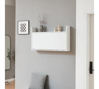 Bureau mural rabattable Rautalampi 48 x 83 x 48 cm blanc _x000D_