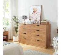 Commode Varkaus 90 x 140 x 40 cm effet chêne