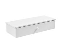 [en.casa] Étagère Murale avec Rangement Panneau de Particules Blanc 60 x 24 x 12,6 cm