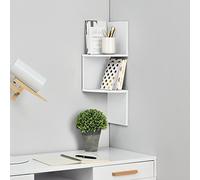 [en.casa] Étagère Murale de Style Blanc Mat Design rétro