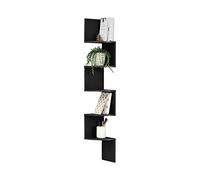 [en.casa] Étagère Murale de Style Noir Mat Design rétro
