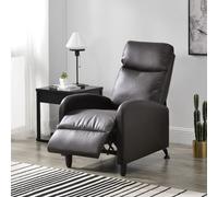 En.casa Fauteuil relax Bregenz - Marron