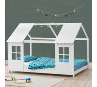 Lit d'enfant 'Tostedt' design semi-ouvert 90x200cm blanc