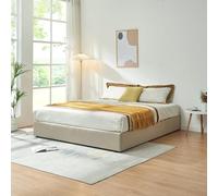 Lit coffre Nola 180 x 200 cm beige