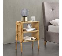 Lot de 2 tables de chevet Vinderup bambou 42 x 43,5 x 29 cm naturel