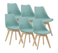 en_casa Lot de 6 chaises - Menthe