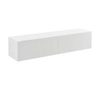En.casa Meuble TV mural - Blanc mat
