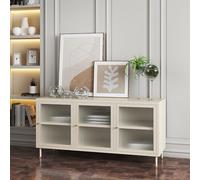 Meuble TV Lindau 120 x 40 x 59 cm blanc crème