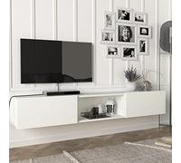Meuble TV Paltamo 180 x 31 x 30 cm blanc