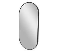 Miroir mural Corato elliptique 40 x 80 cm noir