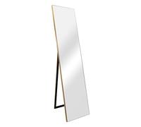 Miroir sur pied Barletta psyché inclinable 150 x 35 cm doré