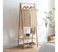 Portant à vêtements Öckerö bambou 150 x 60 x 40 cm naturel