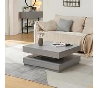 Table basse Florenz 76 x 76 x 38 cm gris clair