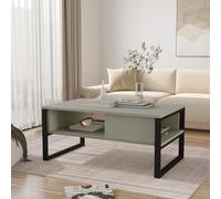 Table basse Laukaa 100 x 60 x 45 cm vert de gris