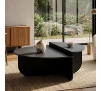 Table basse Tondesdaslo 90 x 90 x 35 cm gris foncé